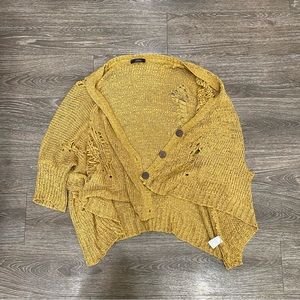 Millau mustard yellow cardigan sweater